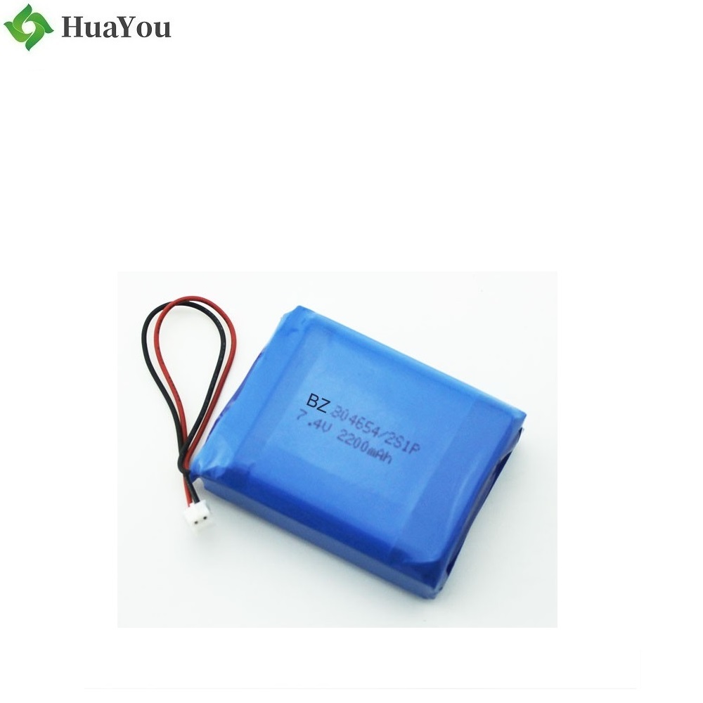 804654 2S 2200mAh 7.4V Polymer Li-Ion Battery