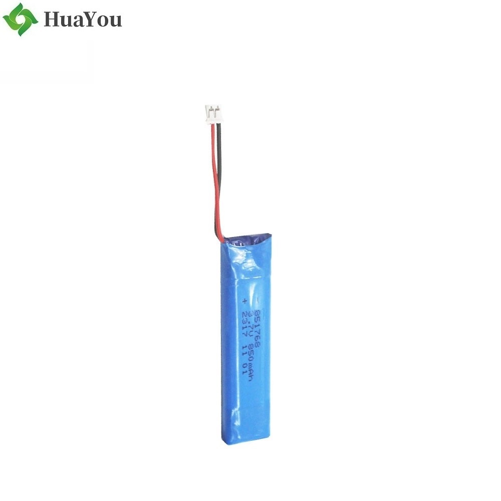 851768 850mAh 3.7V LiPo Battery 