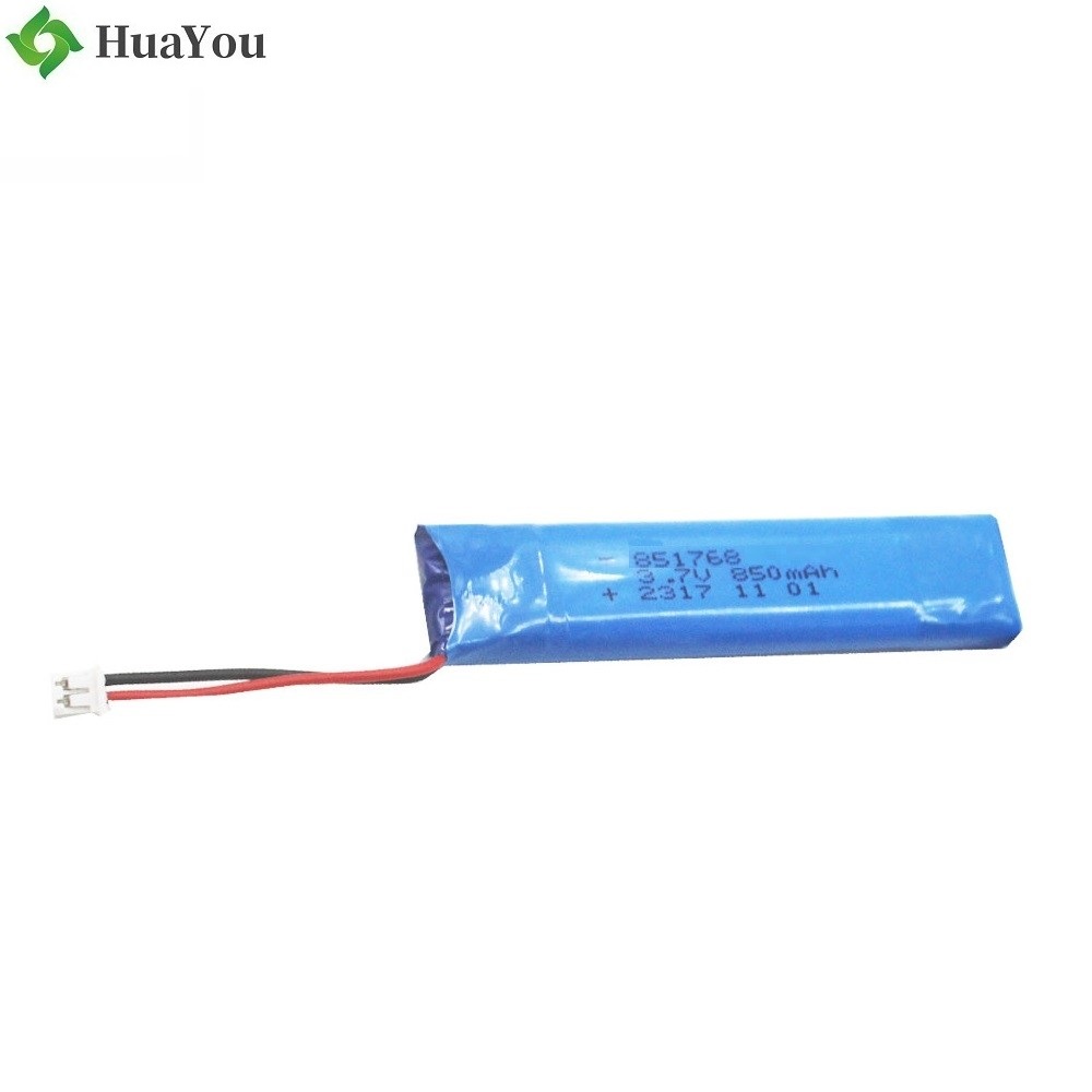 851768 850mAh 3.7V LiPo Battery 