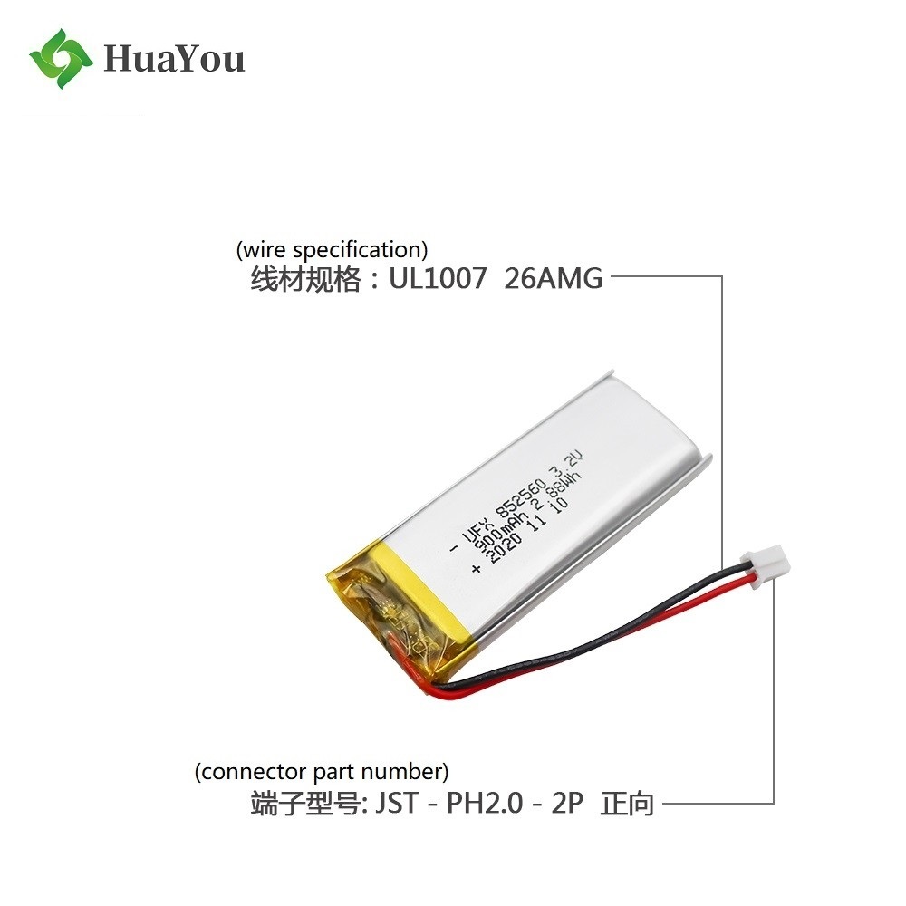 900mAh Healthcare Device LiFePO4 Battery