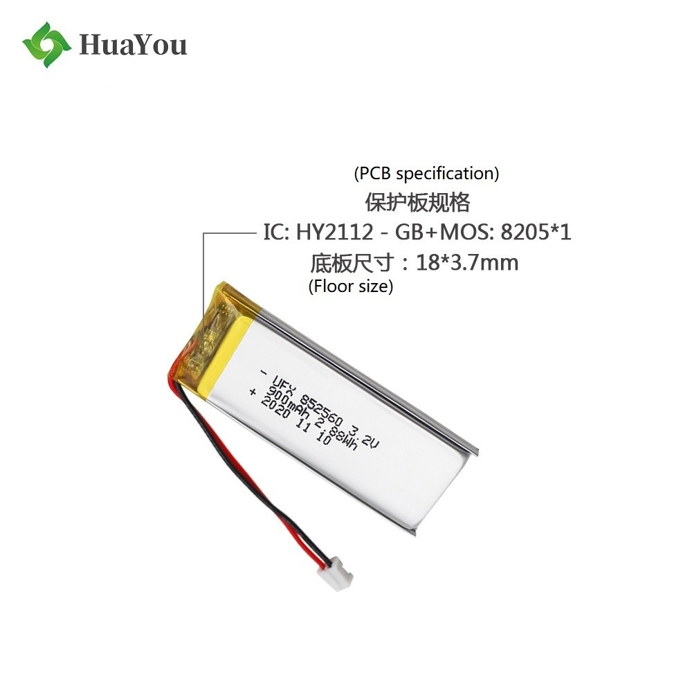 Top Selling 900mAh Medical products 3.2V Battery