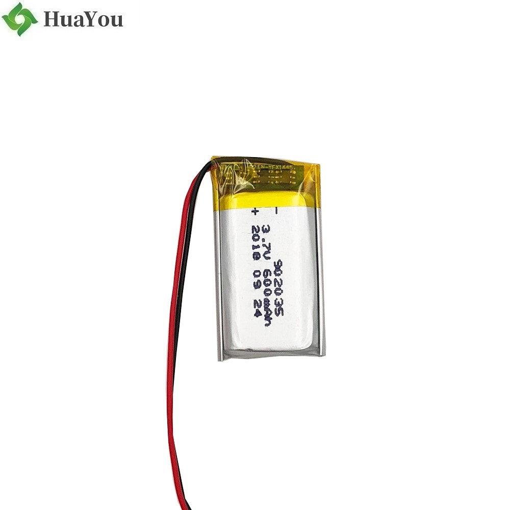 600mAh 3.7V Li-Ion Battery
