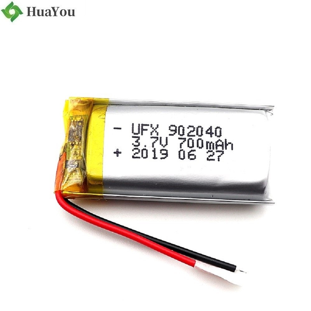 902040 700mAh 3.7V Li-Polymer Battery 