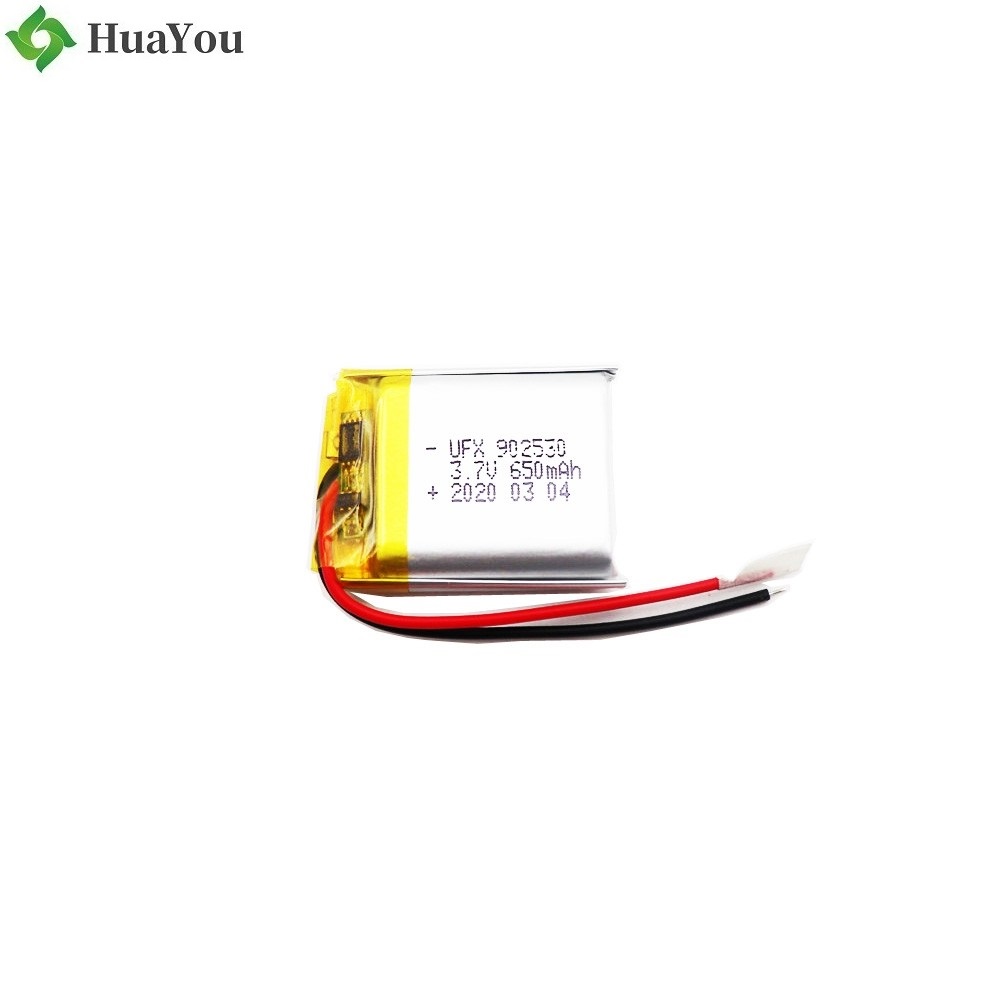 902530 650mAh 3.7V Li-Polymer Battery