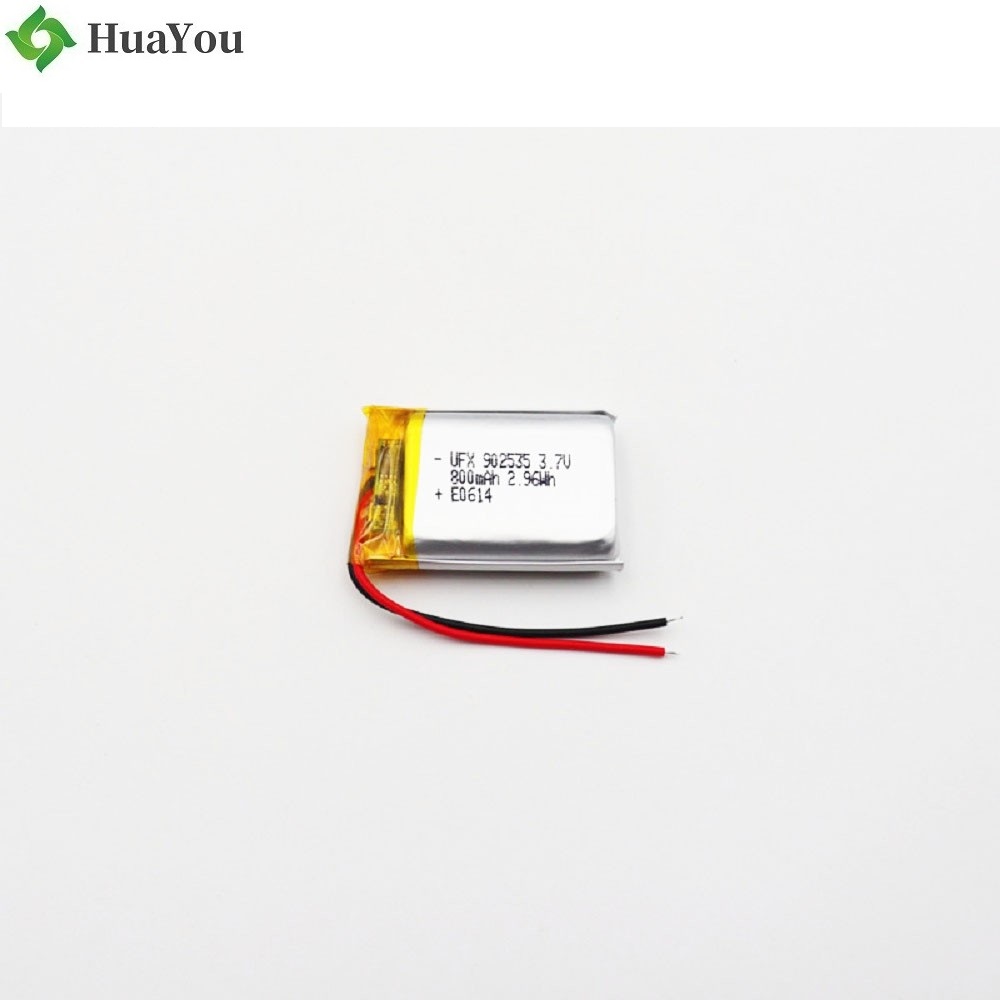 902535 800mAh 3.7V Li-Polymer Battery With KC Certification