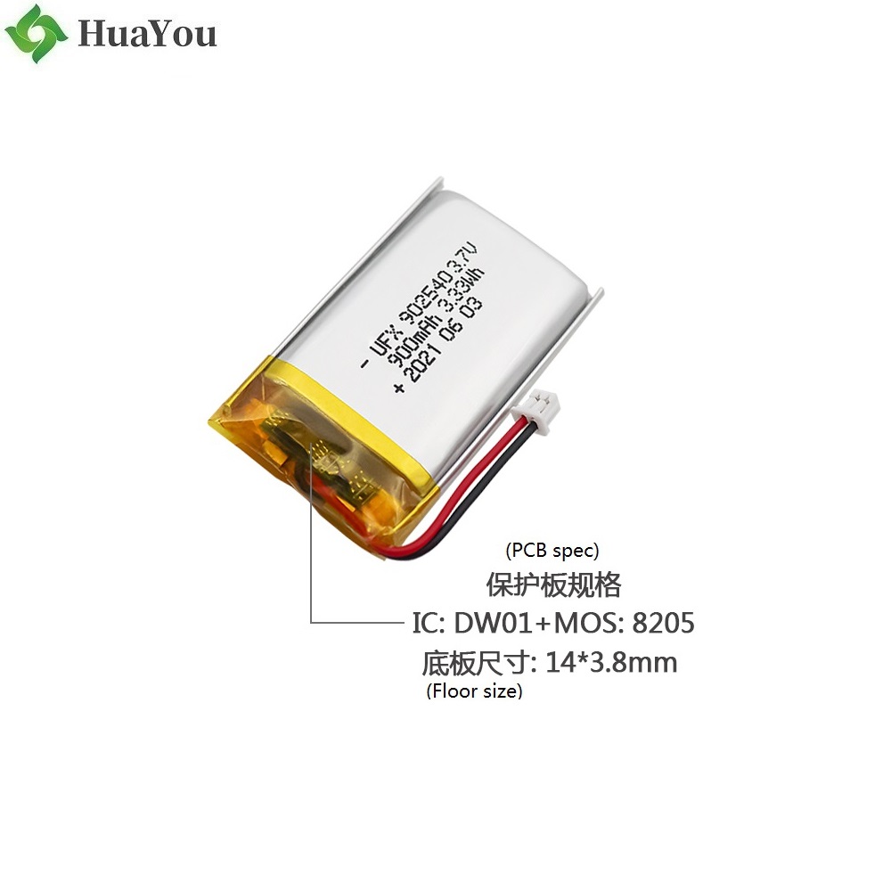 China Factory Wholesale 900mAh Li-Po Battery