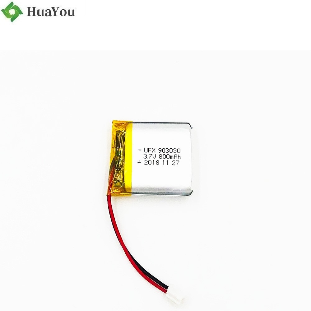 903030 800mAh 3.7V Li-Polymer Battery 