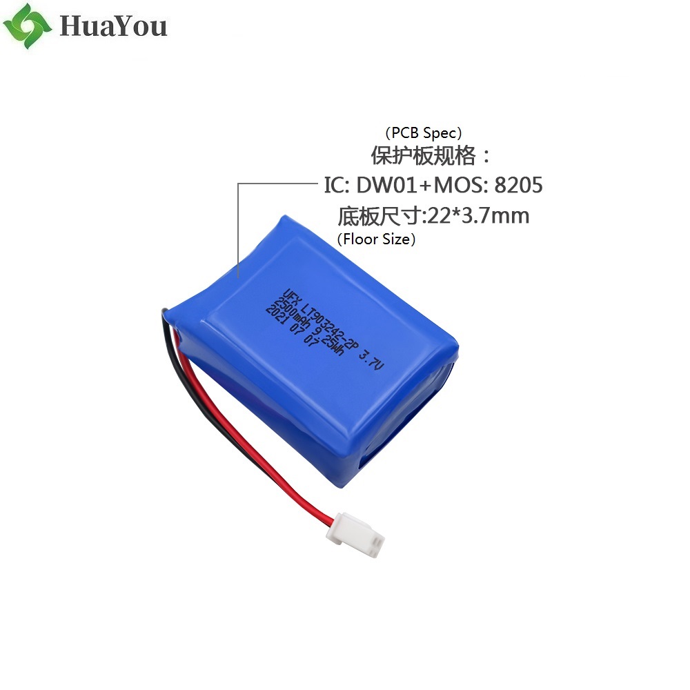 Factory Customized Low Temperature 2500mAh 3.7V Battery