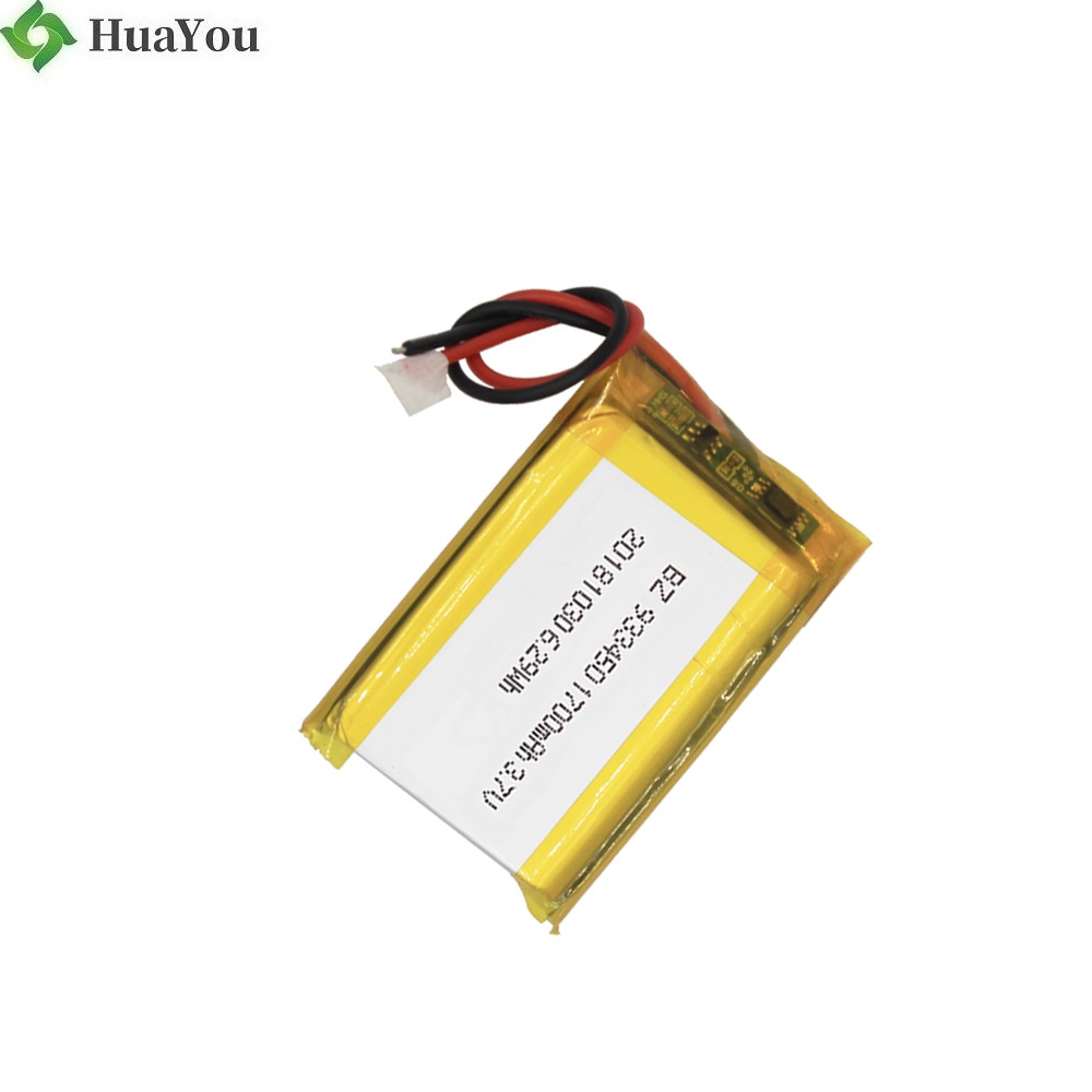 933450 1700mAh 3.7V Li-po Batteries