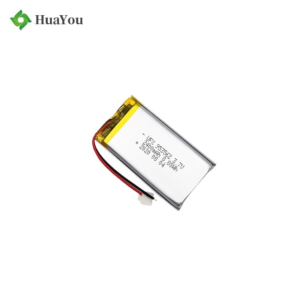 953562 2400mAh 3.7V Li-Polymer Battery