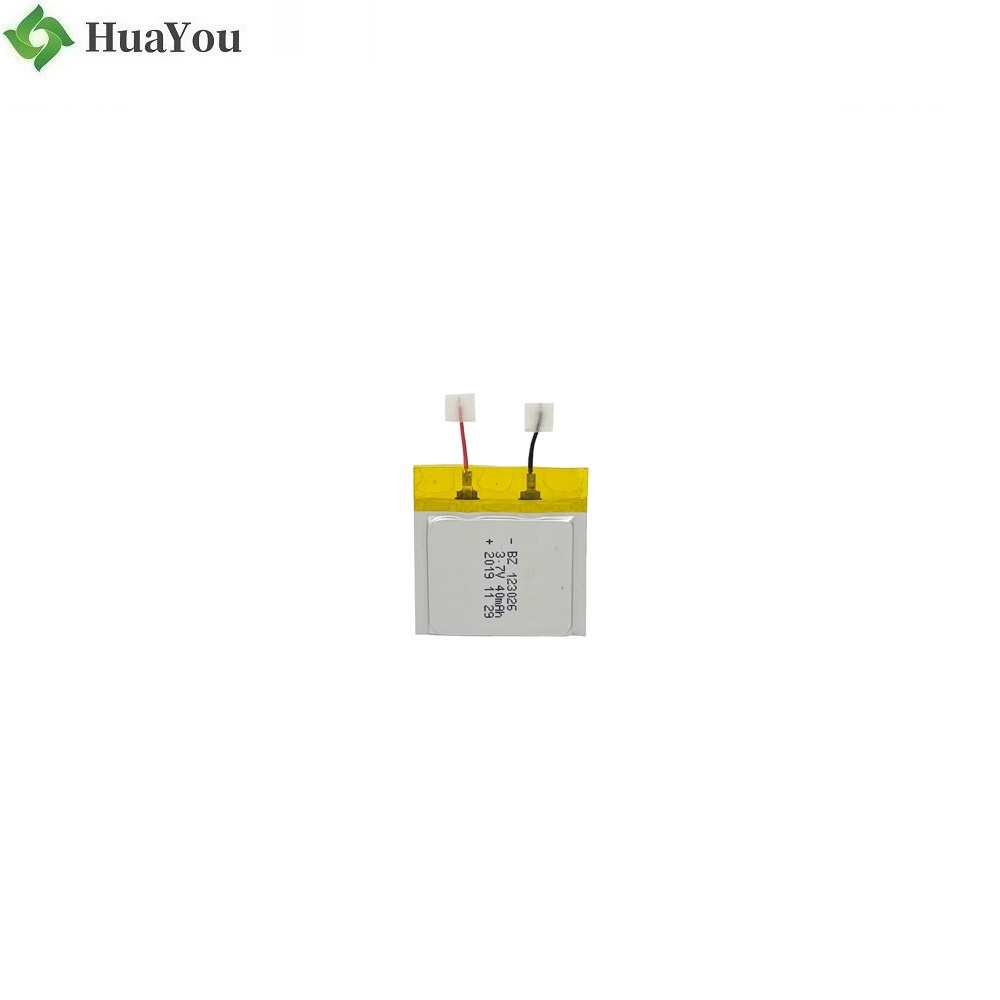 123026 3.7V 40mAh Li-polymer Battery