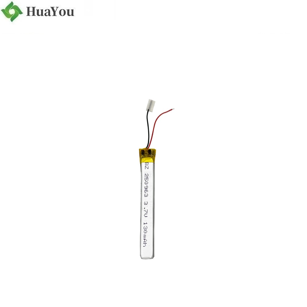 250963 3.7V 130mAh Polymer Battery