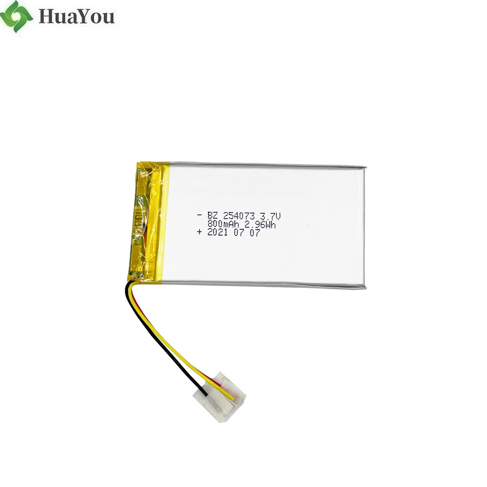 Customized 800mAh Rechargeable Li-Ion Battery