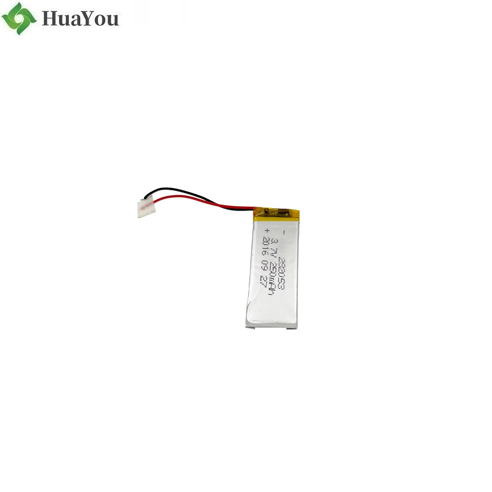 250mAh Shaped Bending Battery for Smart Watch