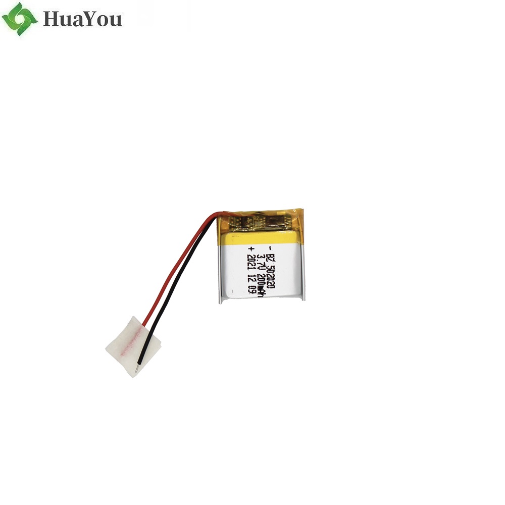 502020 3.7V 200mAh Lithium-ion Battery