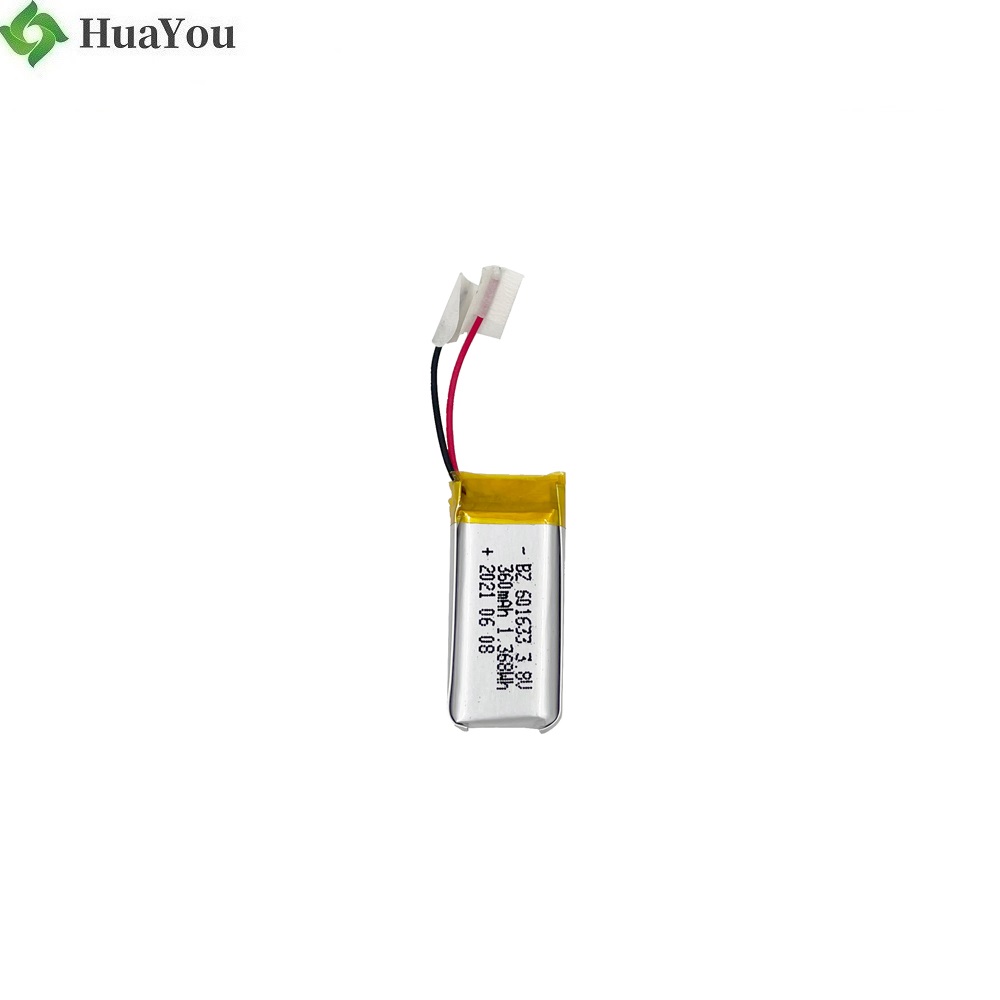 601633 3.8V 360mAh Lipo Battery