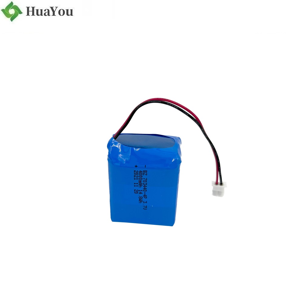 703440-4P 3.7V 4000mAh Lipo Battery Pack