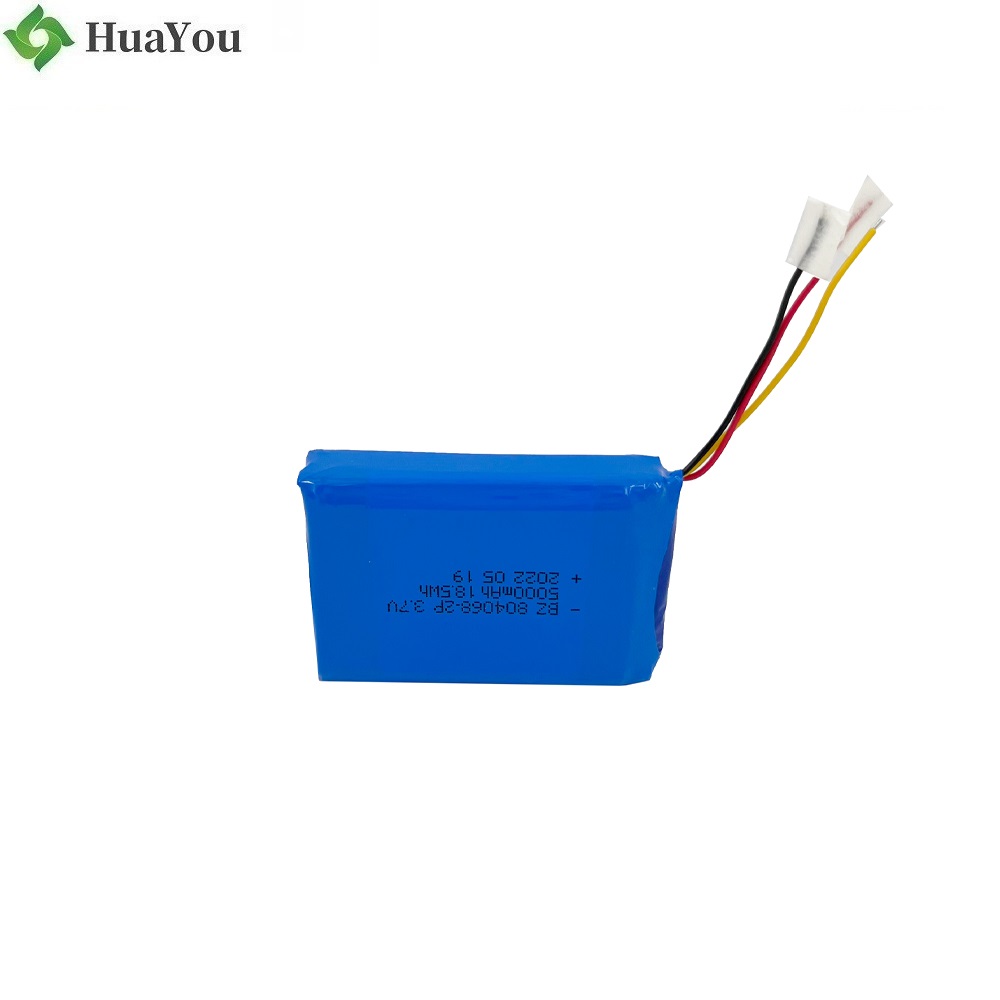 804068-2P 3.7V 5000mAh Rechargable Battery Pack