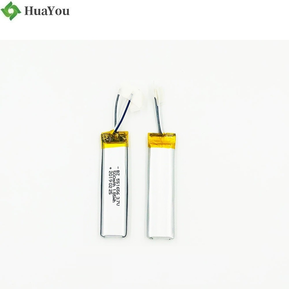 500mAh Li-Polymer Battery With Wire 