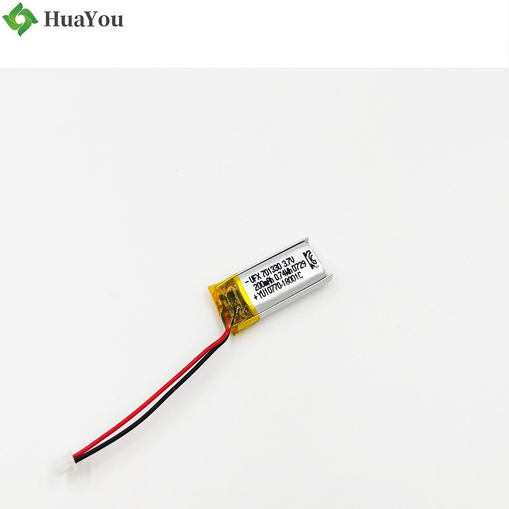 701330 200mAh 3.7V Li-Polymer Battery