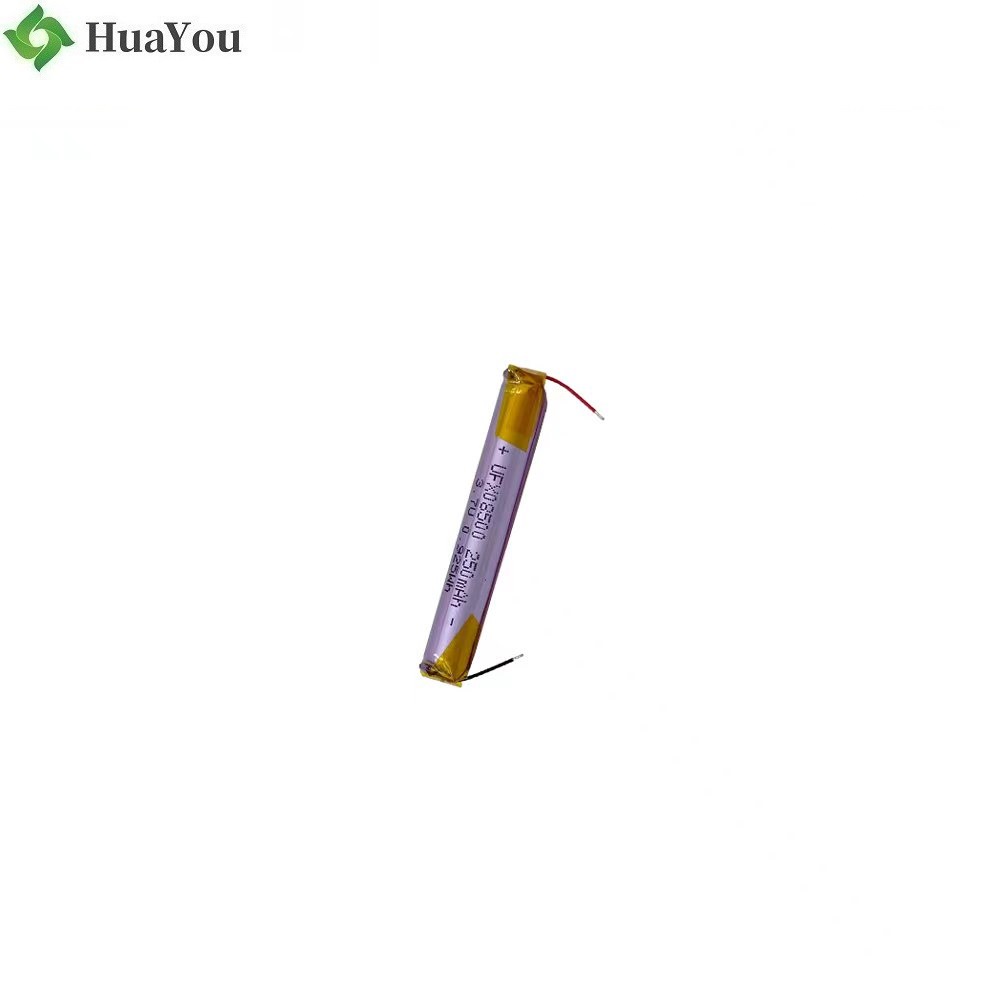 High Quality 08500 3.7V 250 mAh Cylindrical Battery