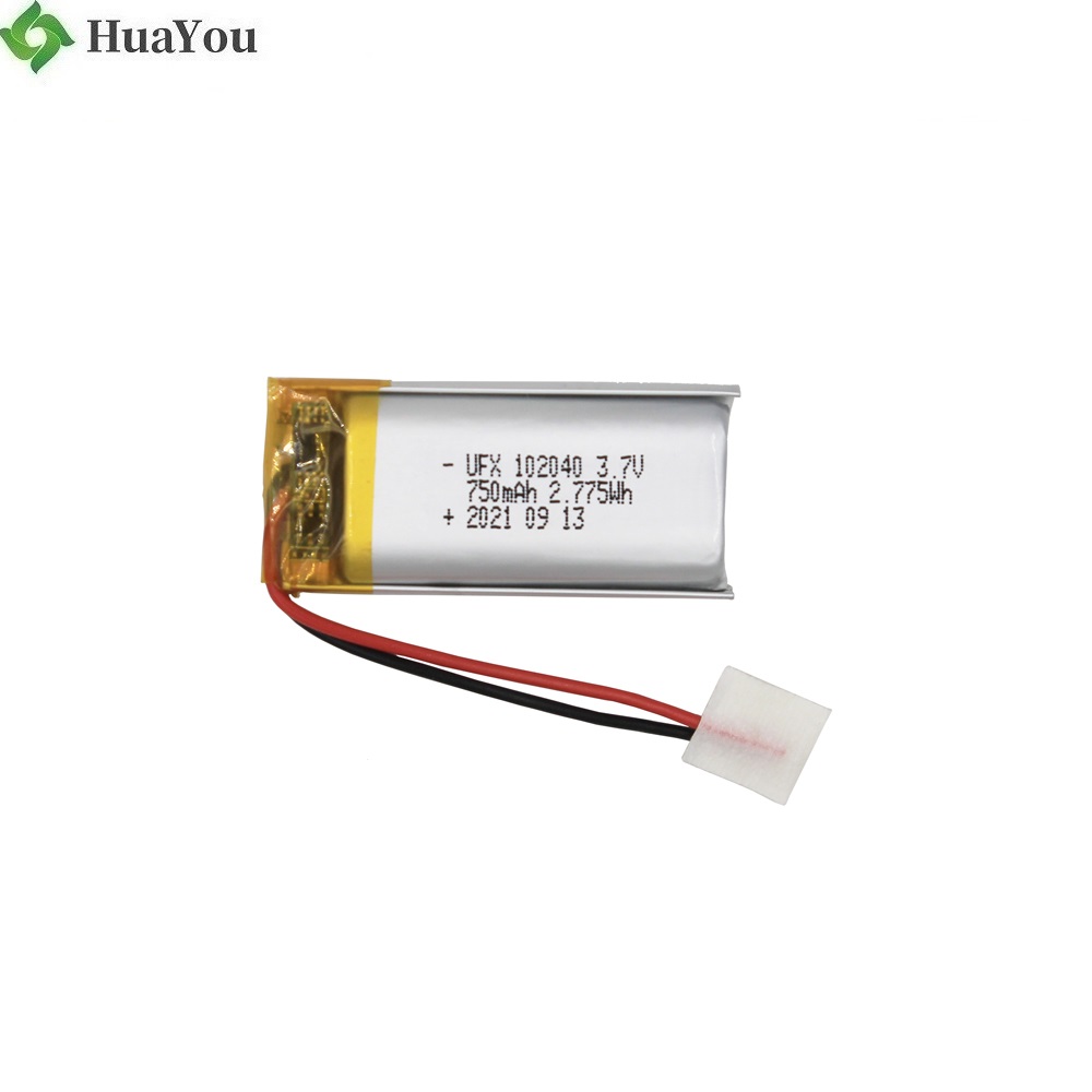 102040 3.7V 750mAh 鋰離子電池