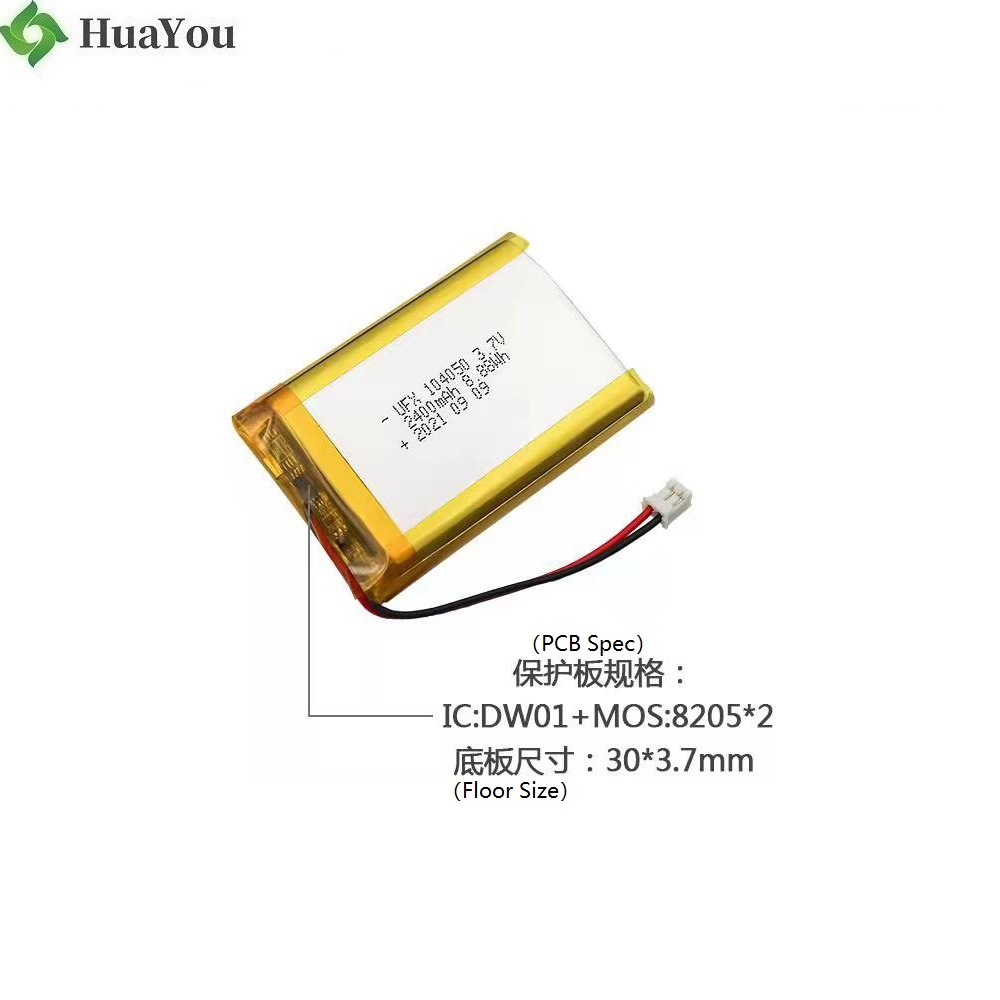 104050 3.7V 2400mAh Lithium-ion Polymer Battery