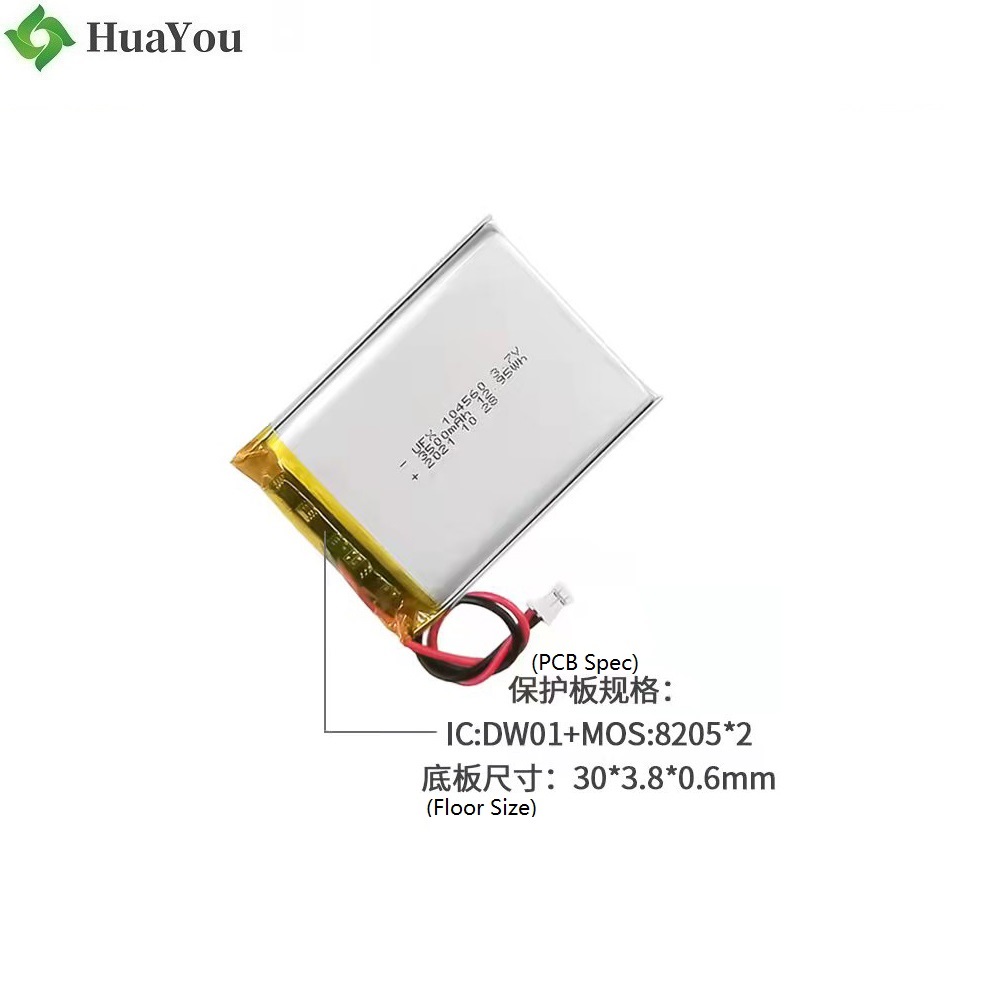 104560 3.7V 3500mAh Li-polymer Battery