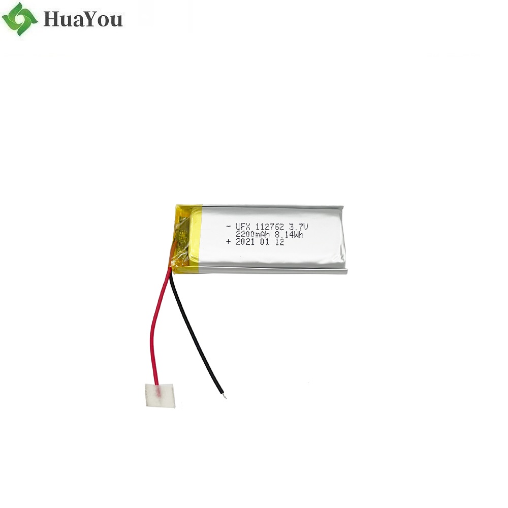 112762 3.7V 2200mAh Li-polymer Battery