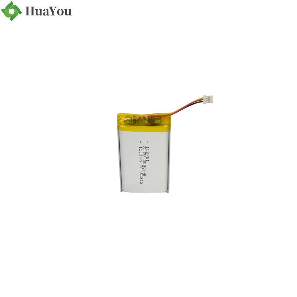 113761 3.7V 3000mAh Li-polymer Battery