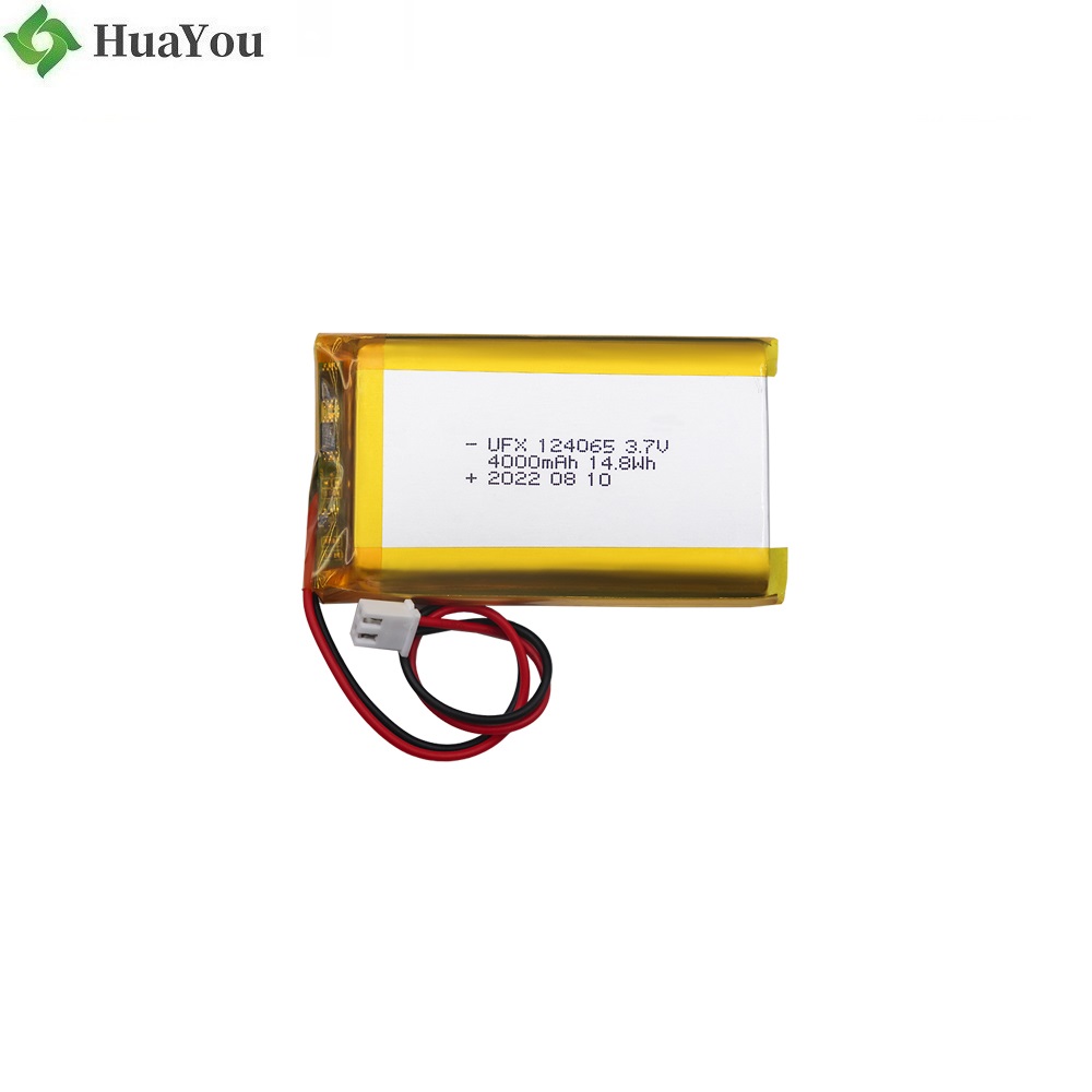 124065 4000mAh 3.7V Li-polymer Battery