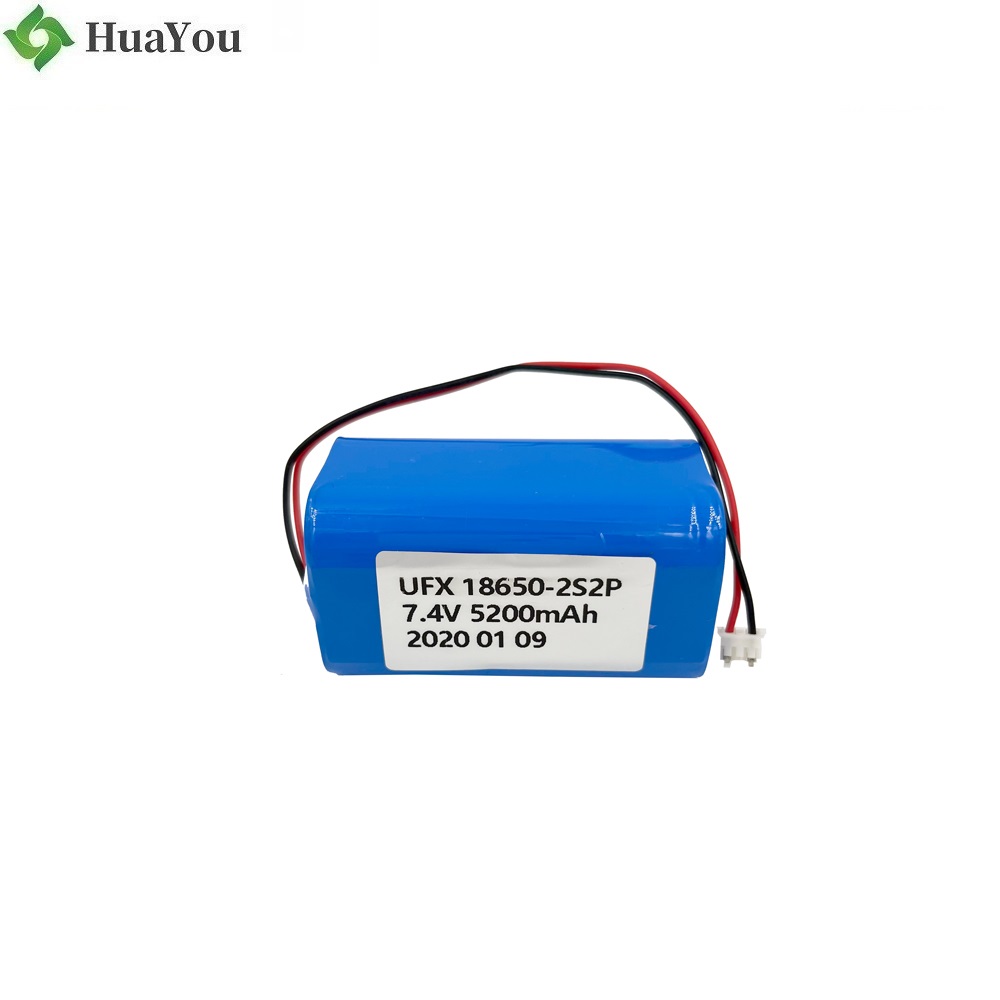 18650-2S2P 7.4V 5200mAh Cylindrical Battery Pack