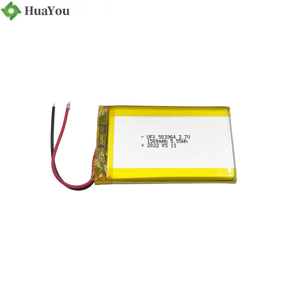 503964 3.7V 1500mAh Li-polymer Battery