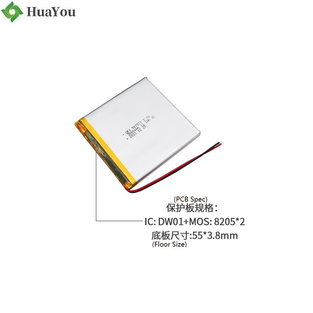 507577 3.7V 3000mAh Lithium-ion Battery