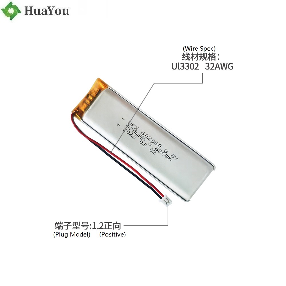 602060 3.8V 970mAh Polymer Battery