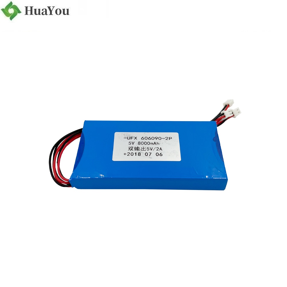 606090-2P 3.7V 8000mAh Lipo Battery Pack