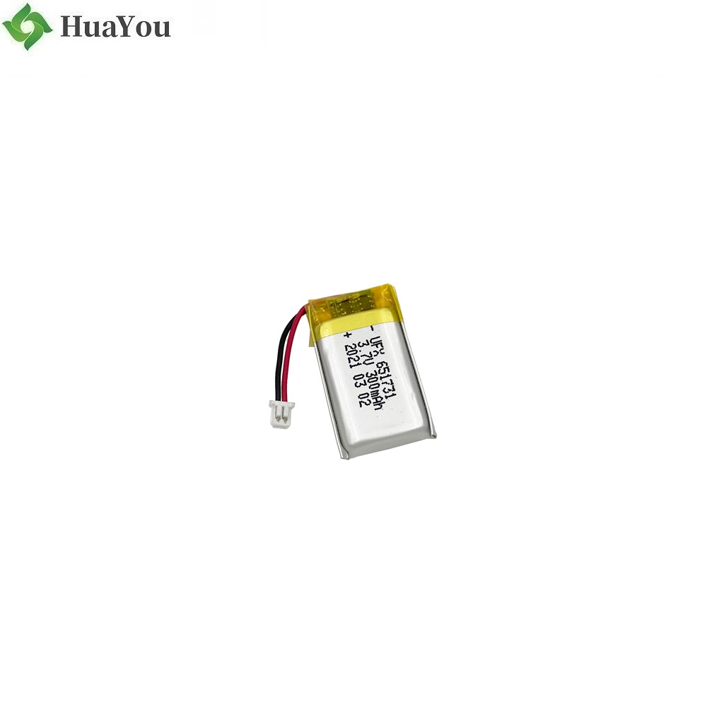 651731 3.7V 300mAh Lithium-ion Battery