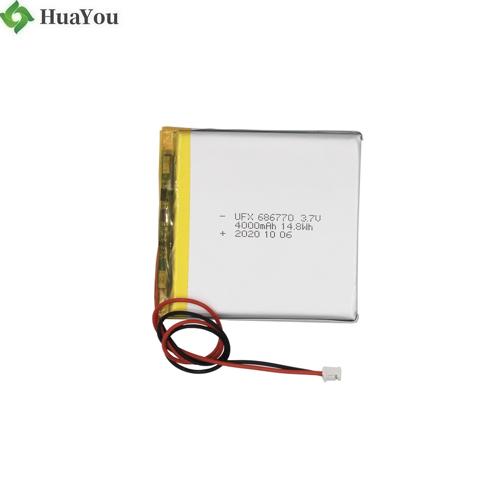 686770 3.7V 4000mAh Li-ion Polymer Battery