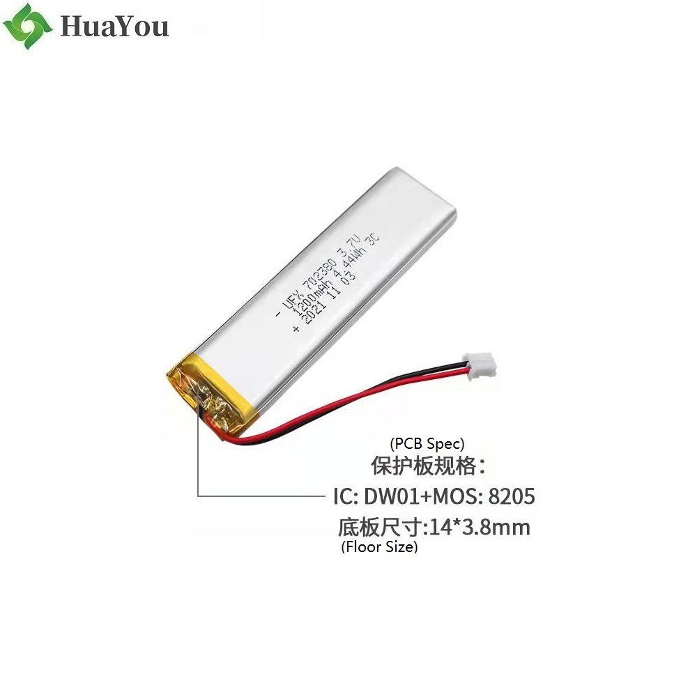 702380 3.7V 1200mAh 3C Discharge Li-po Battery