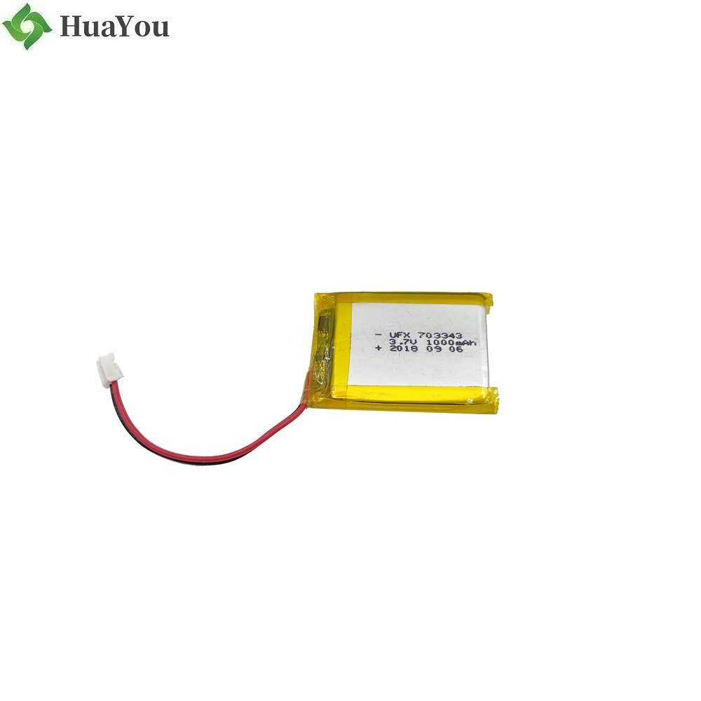 703343 3.7V 1000mAh Li-po Battery