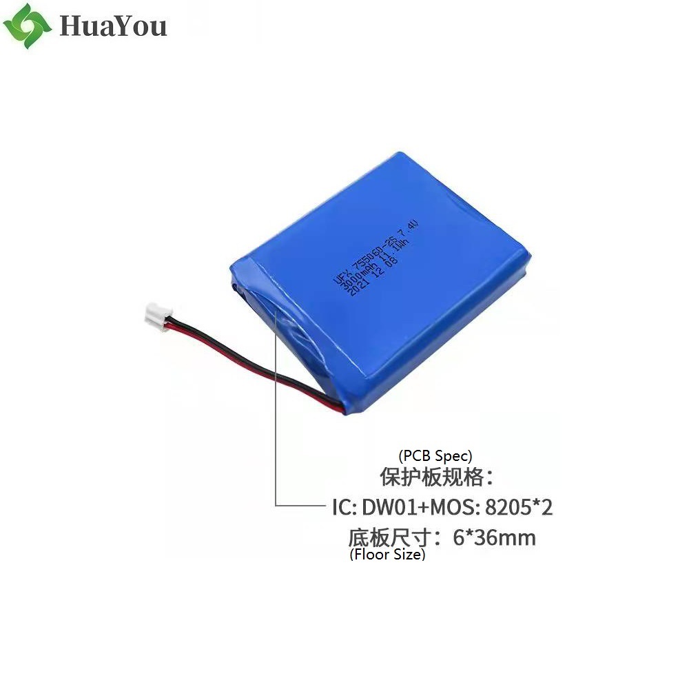 755060-2S 7.4V 3000mAh Lithium-polymer Battery