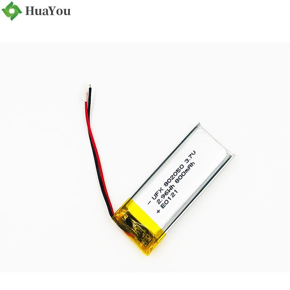 802050 800mAh 3.7V Lithium Polymer Battery 