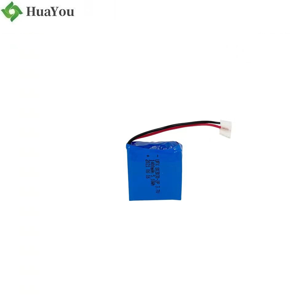 803030-2P 3.7 1400mAh Rechargeable Battery Pack