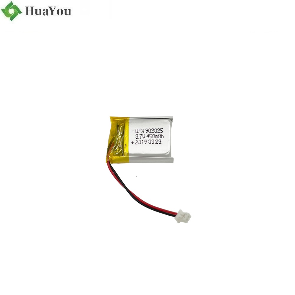 902025 3.7V 450mAh Lipo Battery