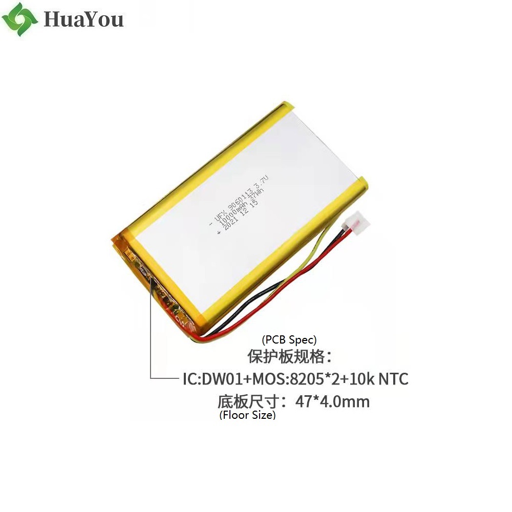 9060113 3.7V 10000mAh Lipo Battery